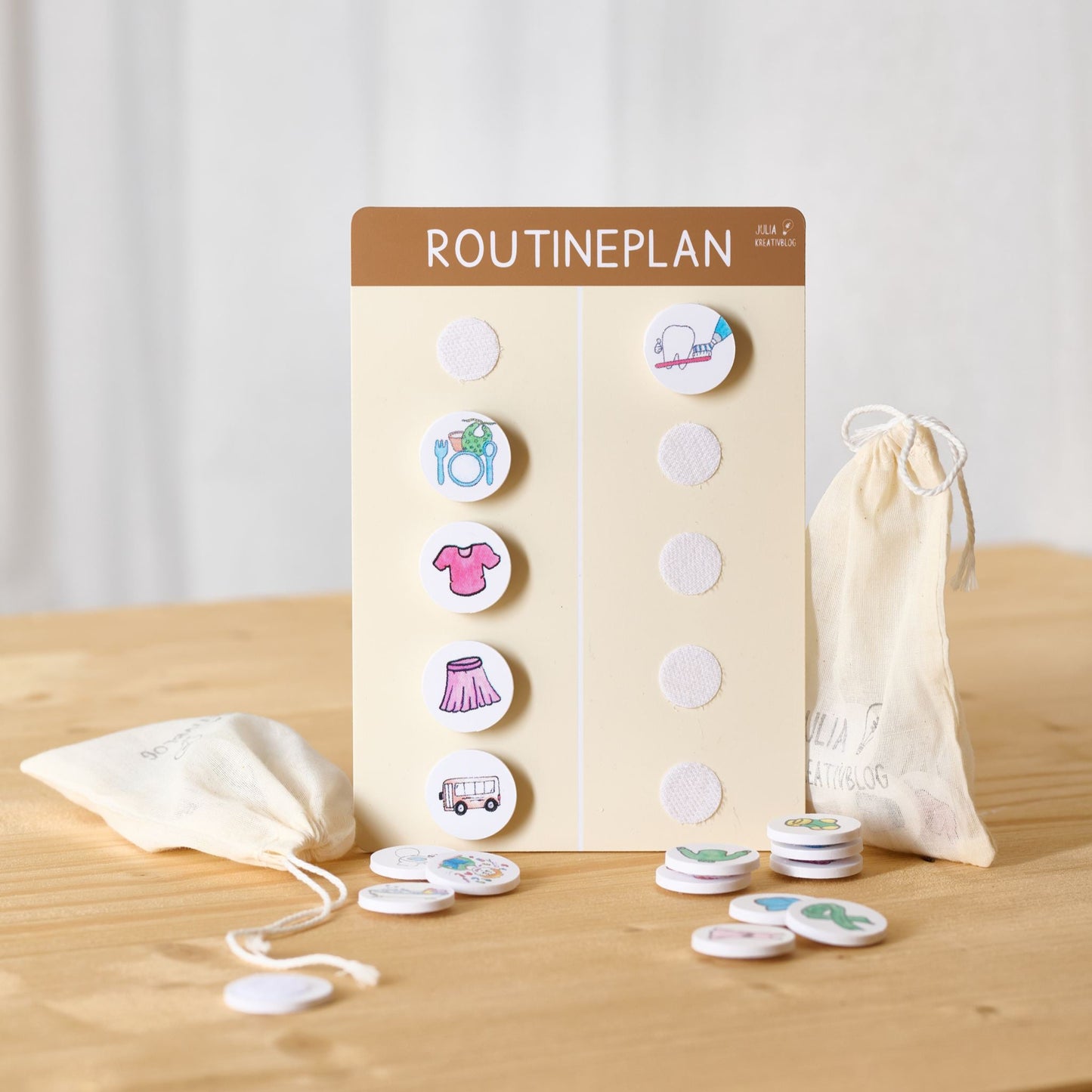 Materialpaket: Routine-Plan, montessori-inspiriert