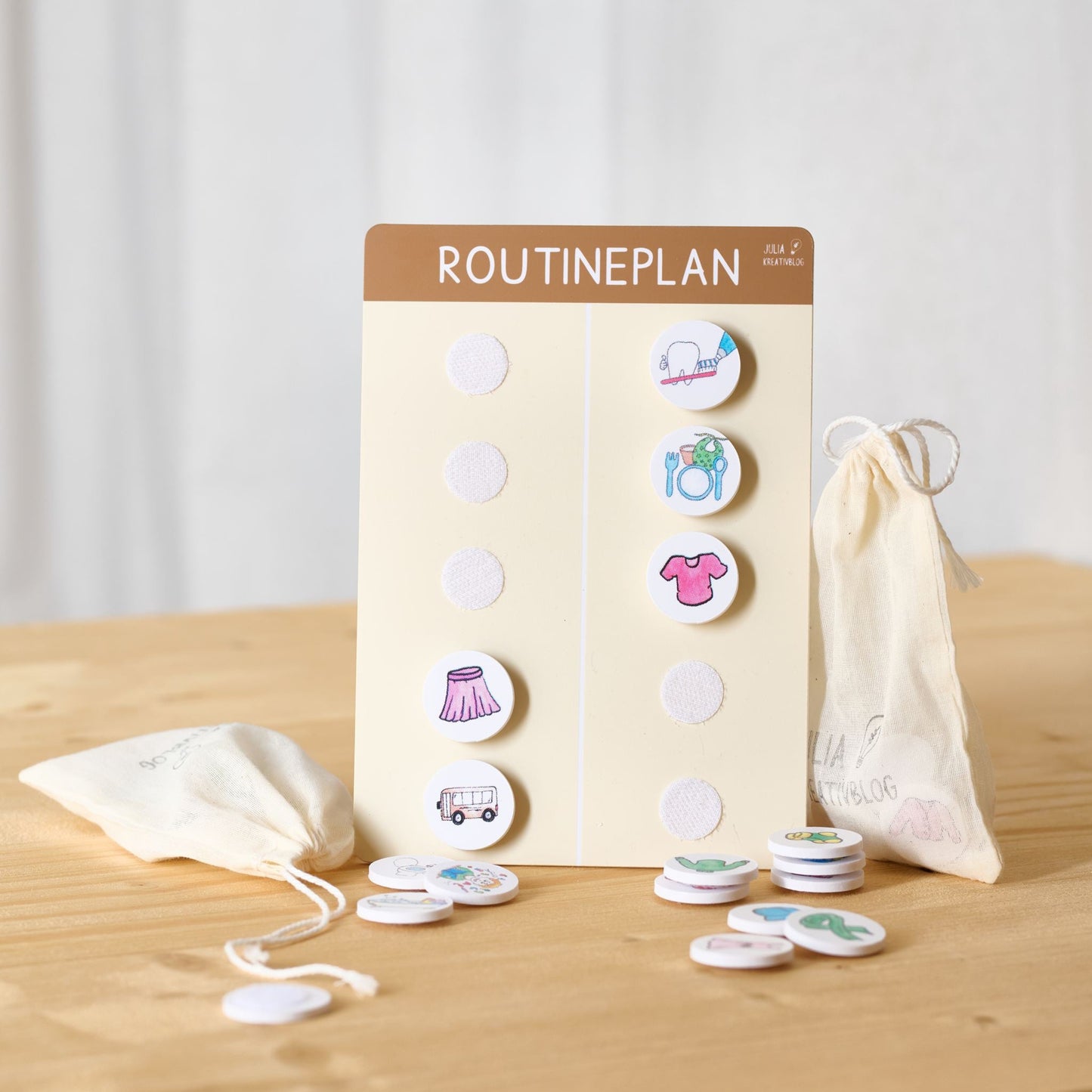 Materialpaket: Routine-Plan, montessori-inspiriert