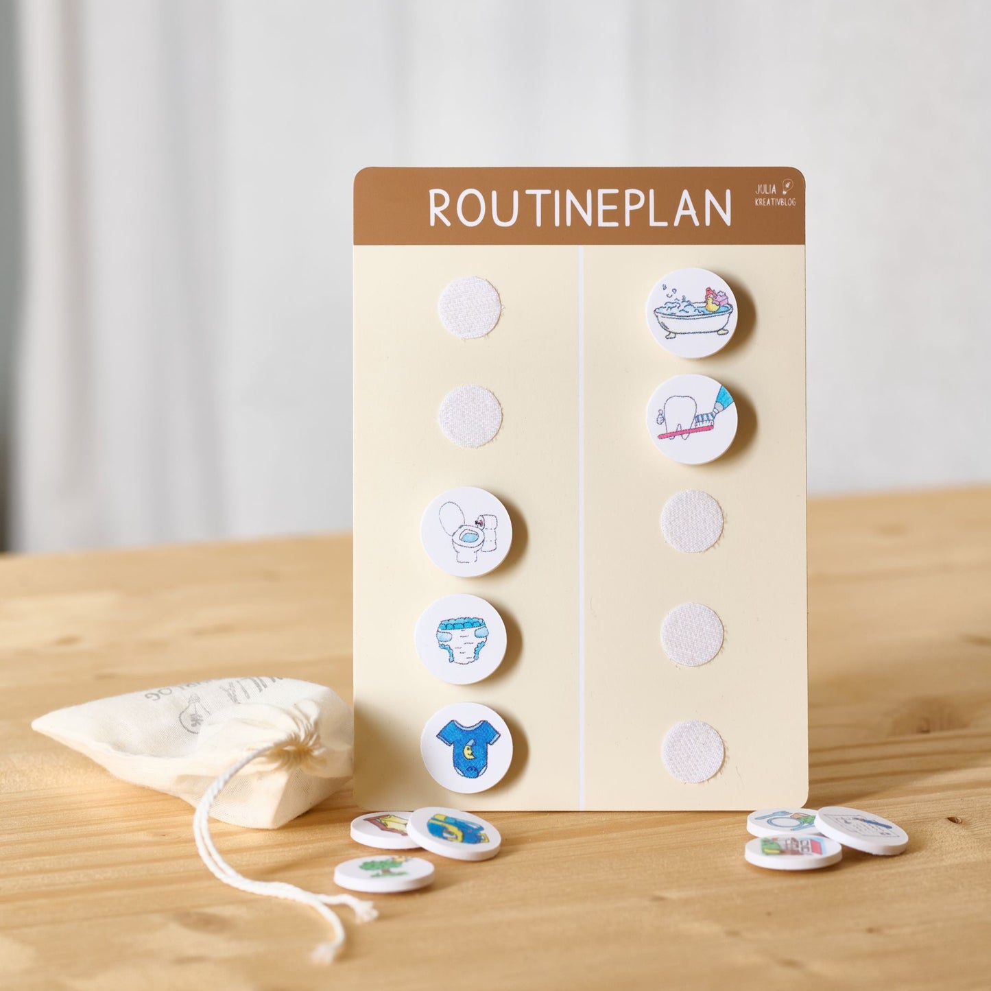 Materialpaket: Routine-Plan, montessori-inspiriert