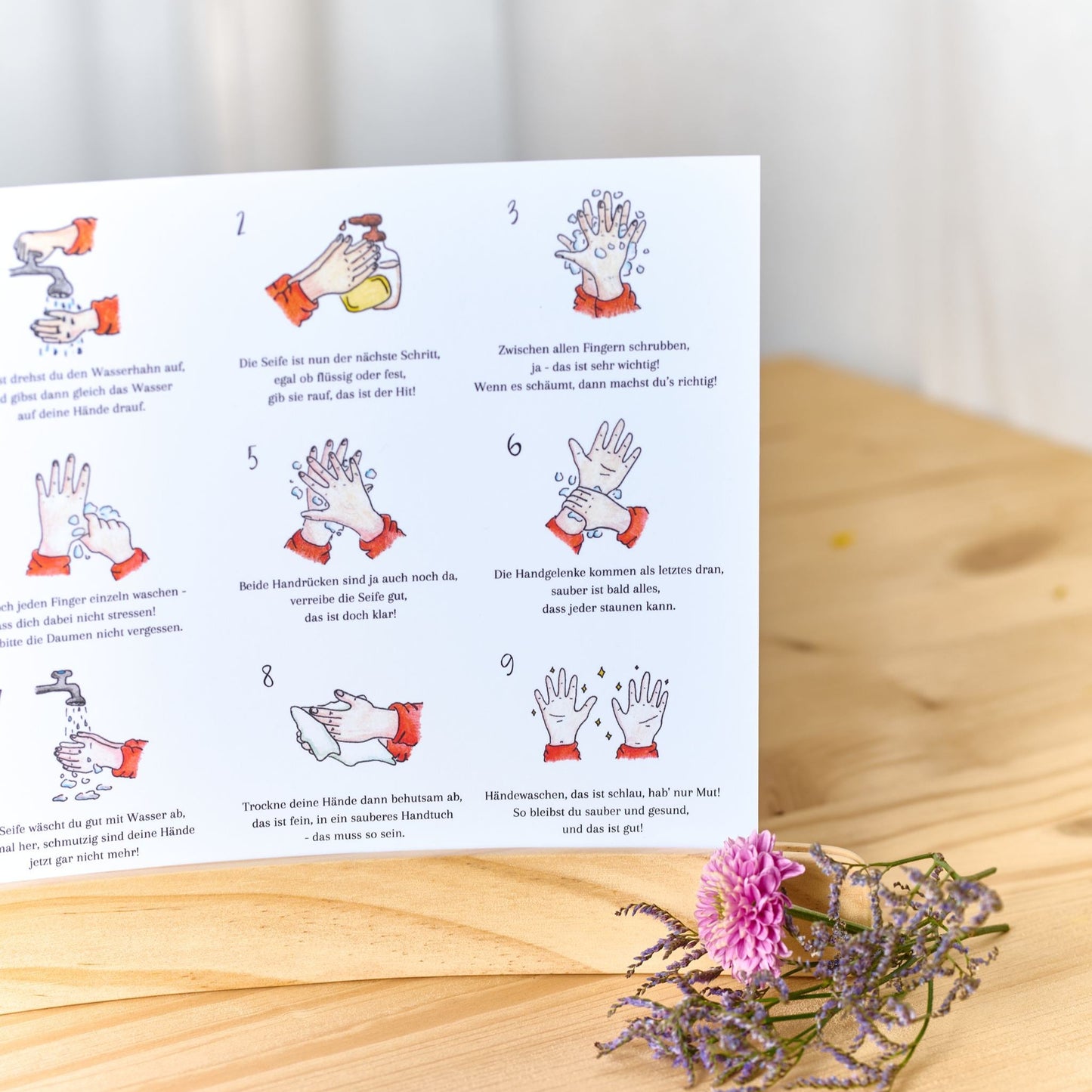Materialpaket: Hände waschen, montessori-inspiriert