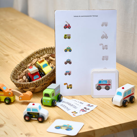 Materialpaket: Fahrzeuge - kunterbuntes Paket für kleine Fahrzeug-Fans