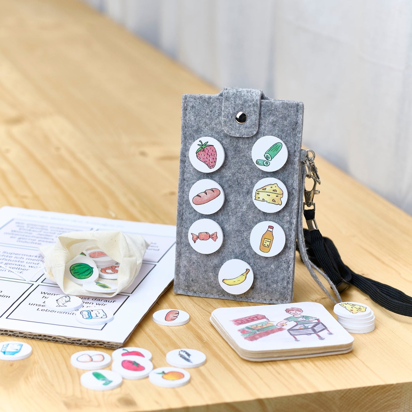 Materialpaket: Familien-Einkaufliste, Geschwister-Set, montessori-inspiriert