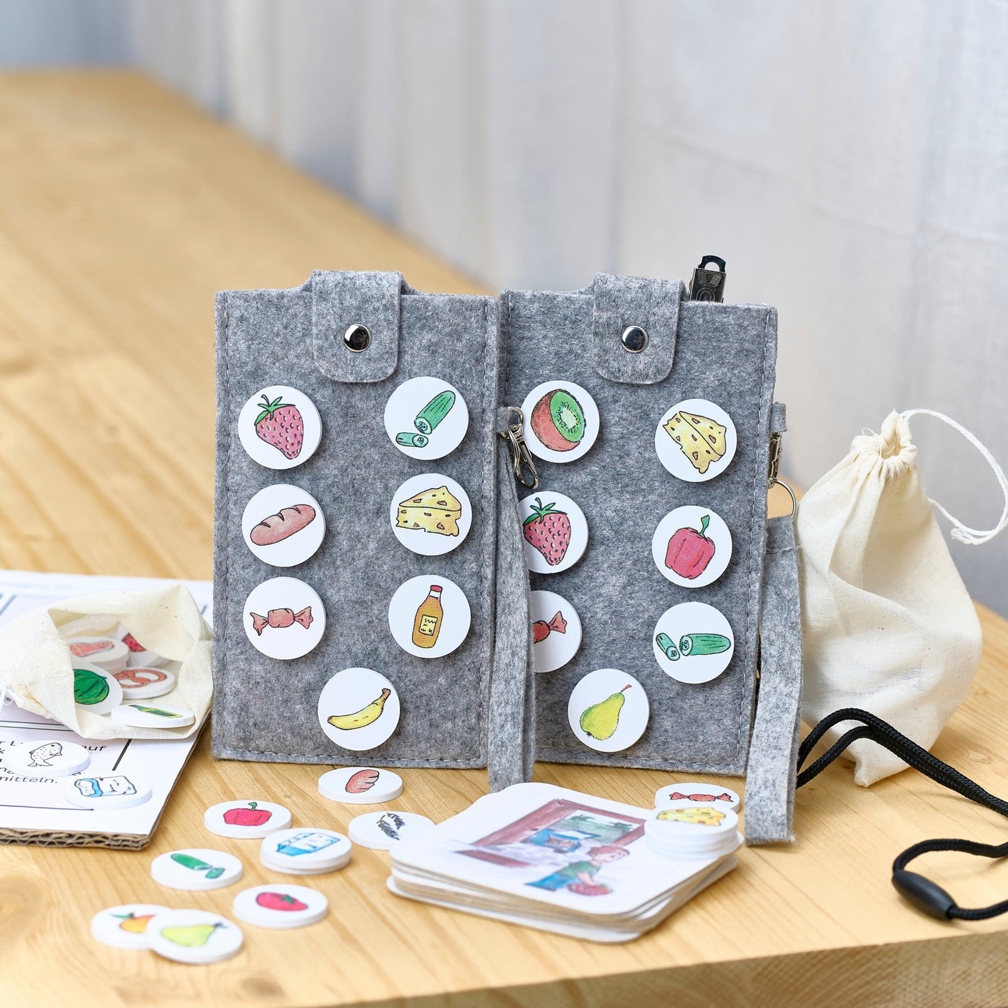 Materialpaket: Familien-Einkaufliste, Geschwister-Set, montessori-inspiriert