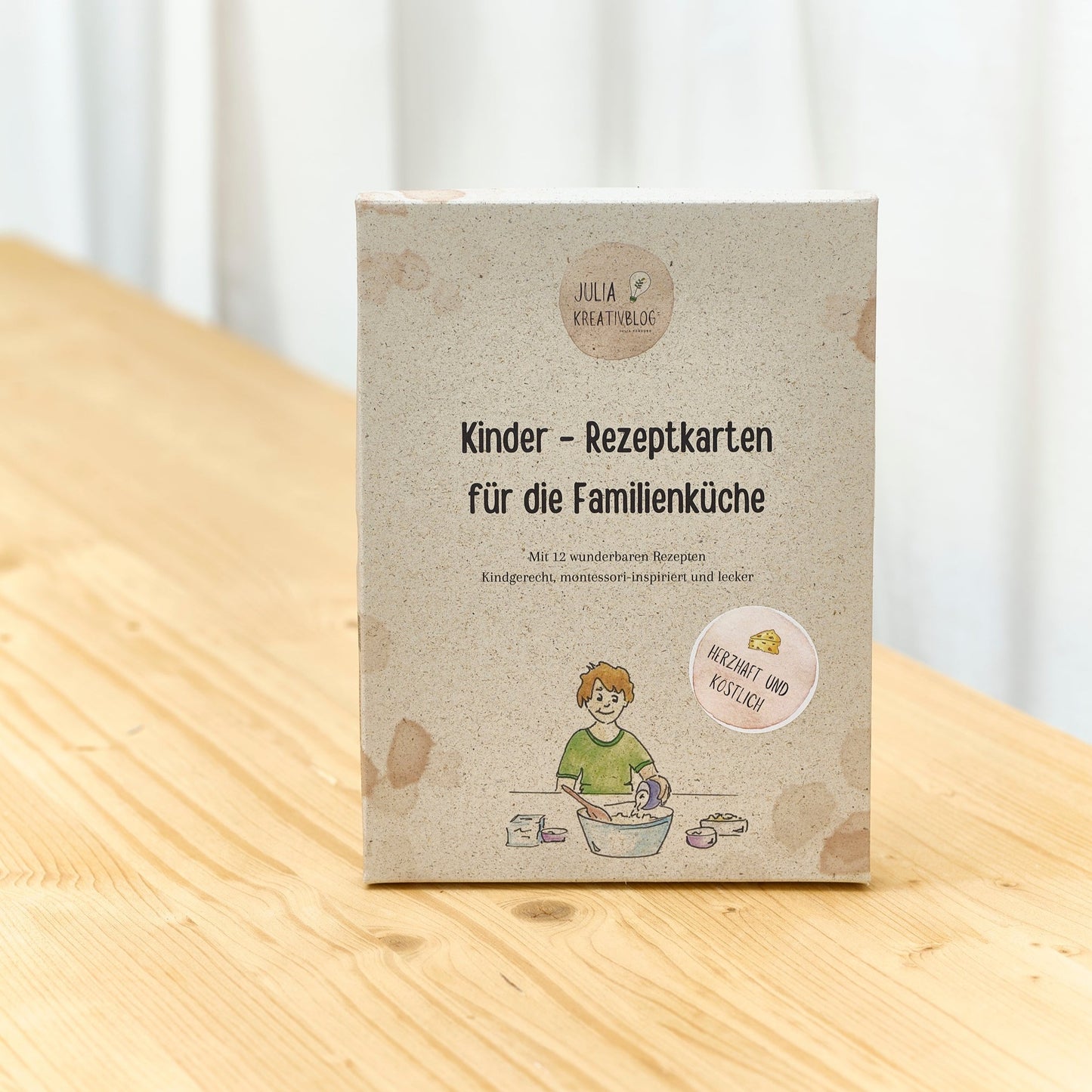 Kinder-Rezeptkarten, verschiedene Varianten