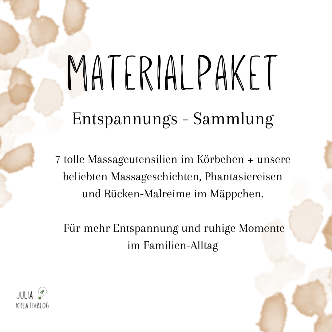 Materialpaket: "Entspannungs-Sammlung zum Genießen", 1. Ausgabe "Entspannung rund ums Jahr"