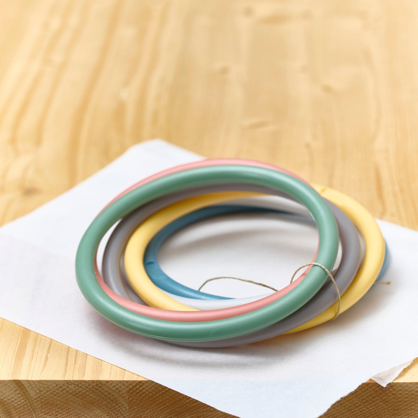 6 Ringe, pastell