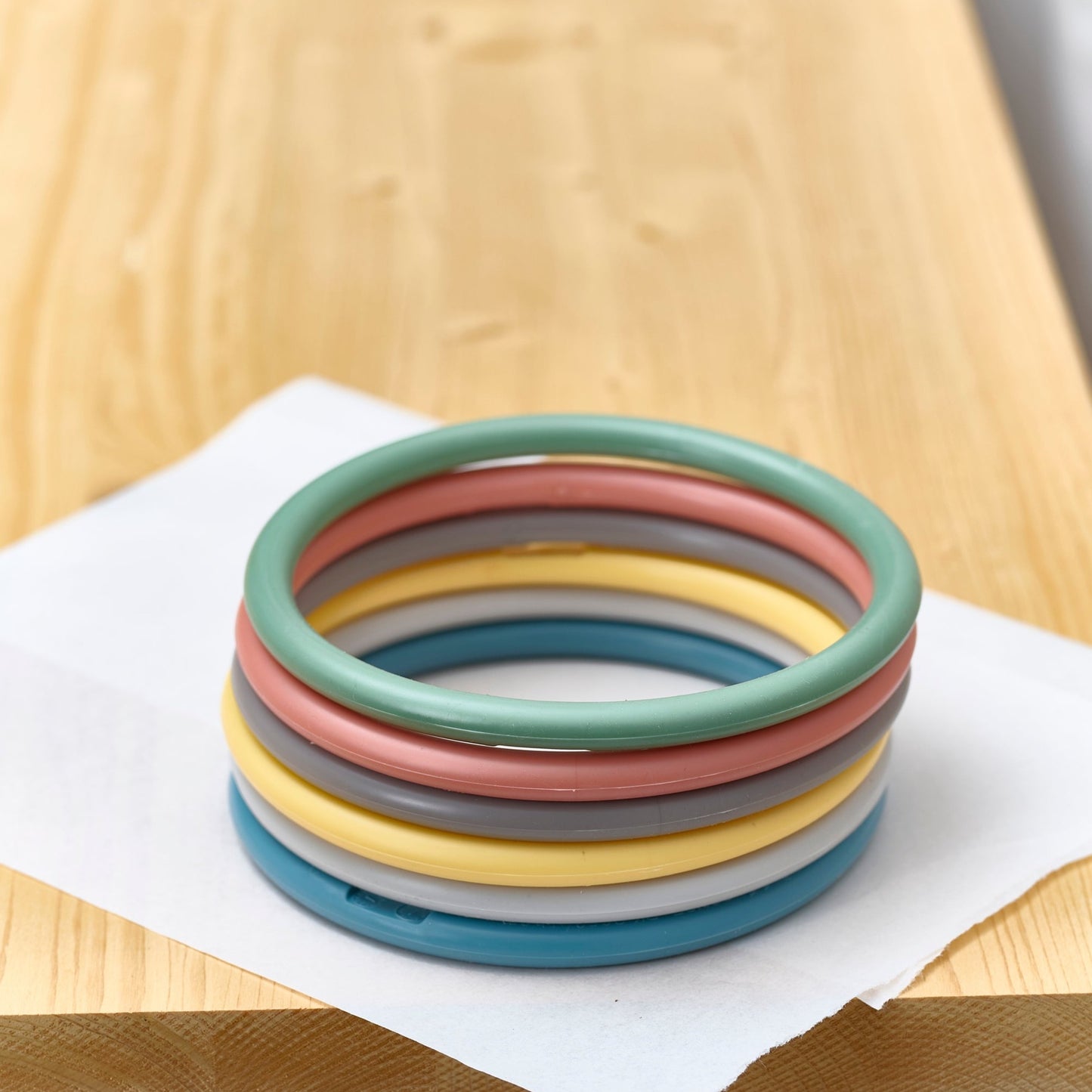 6 Ringe, pastell
