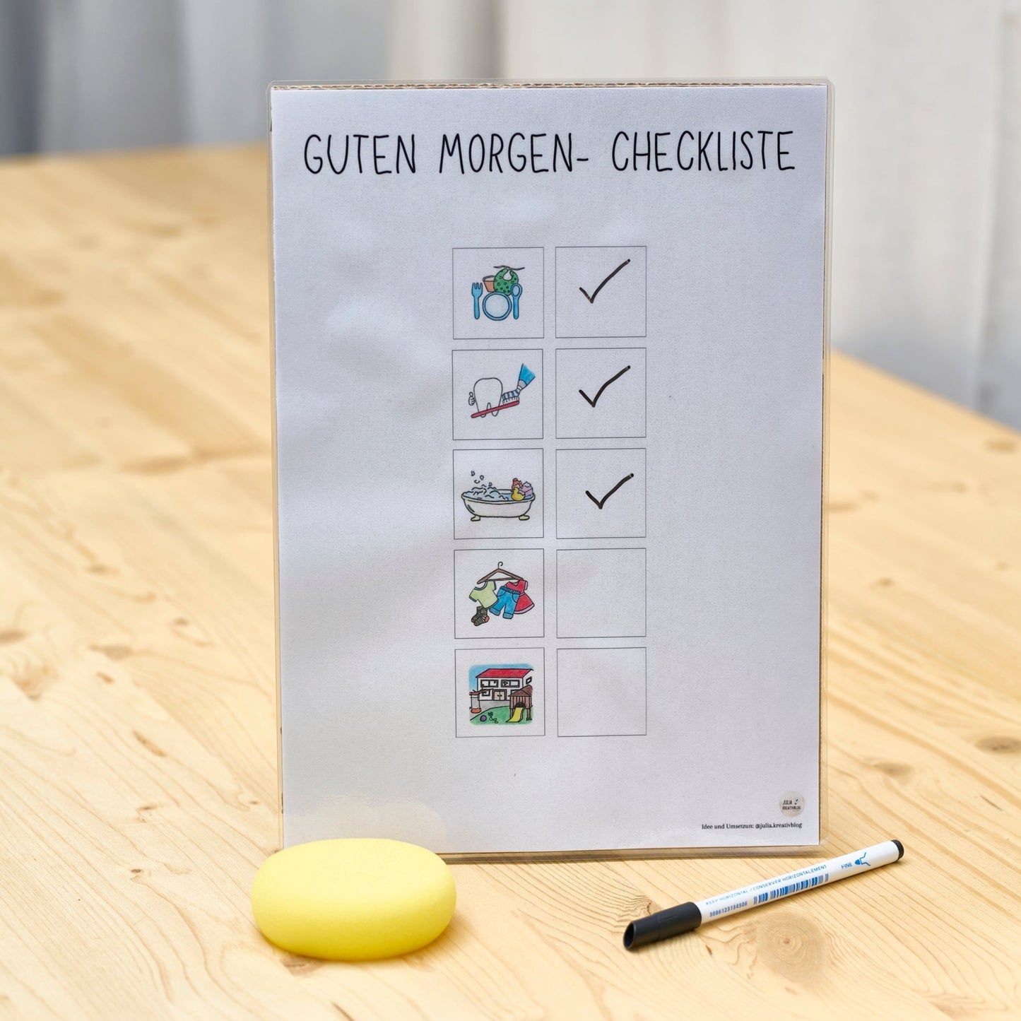 Materialpaket: Checkliste Morgen und Abend / Routinen