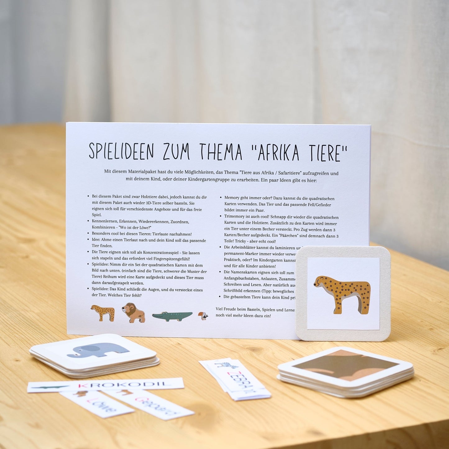 Materialpaket: Safari - verschiedene Varianten