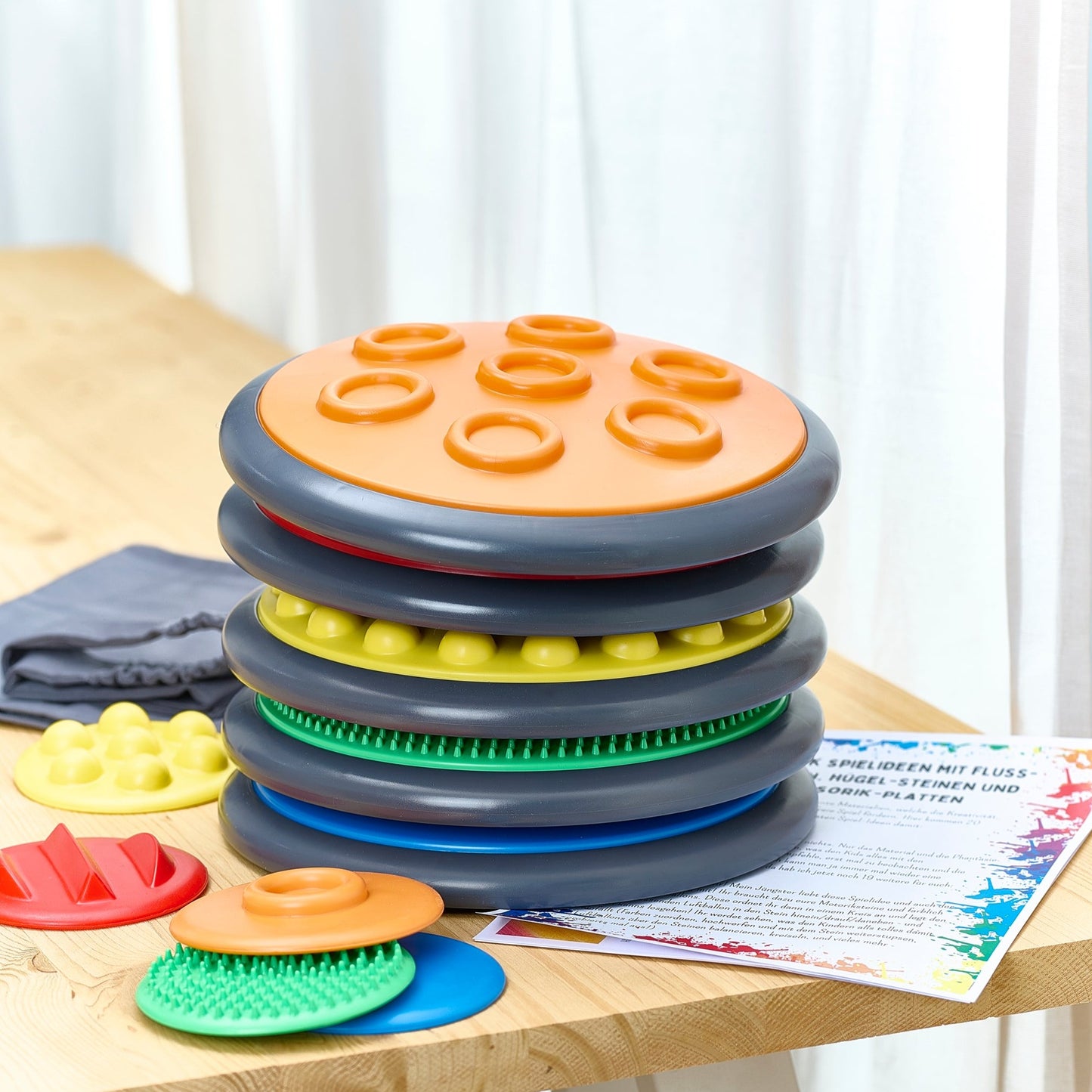 Sensorik Scheiben, vielseitig nutzbar mit Spiel- und Kombinationsideen