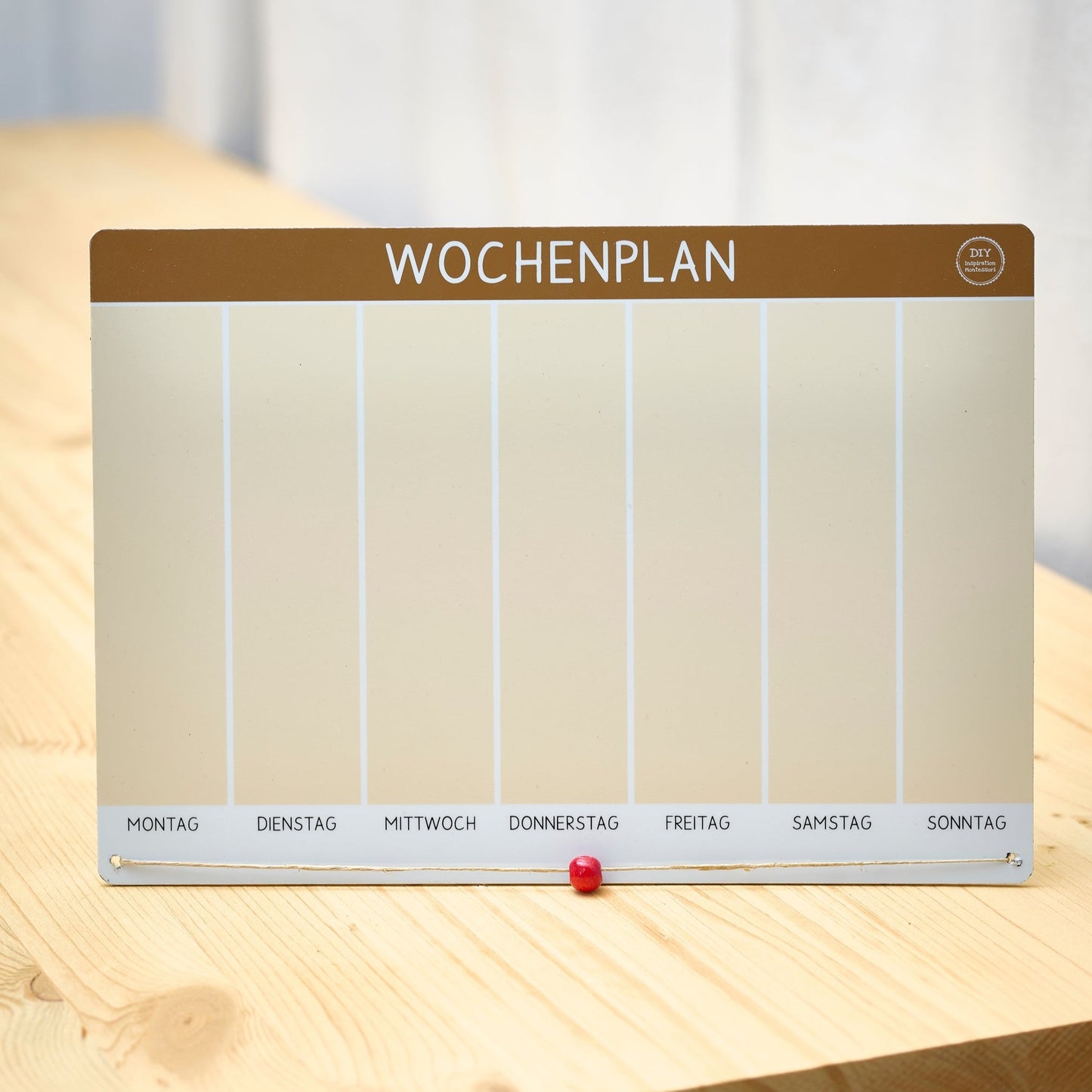 Materialpaket: Wochenplan, montessori-inspiriert