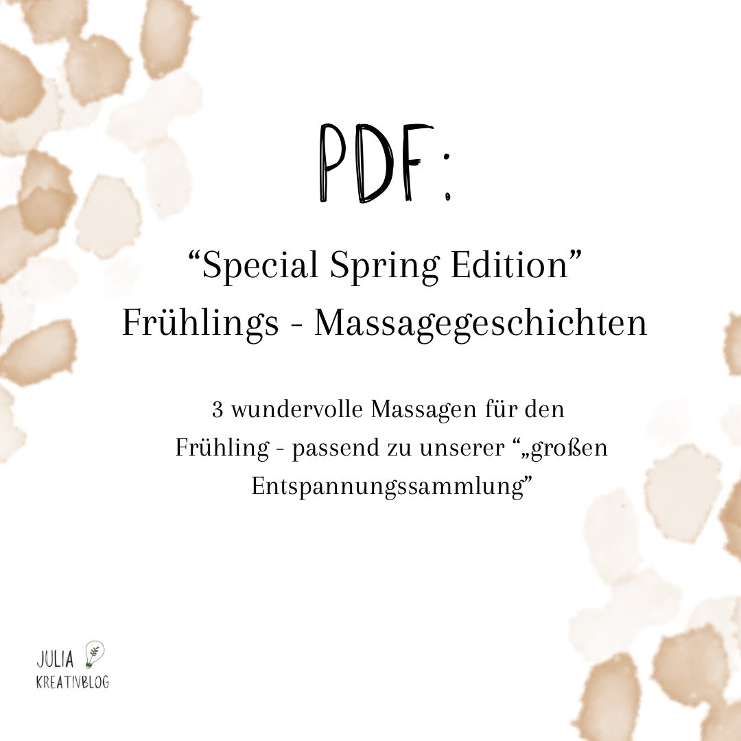 PDF: "Kinder - Massagegeschichten zum Entspannen" - Special Spring Edition