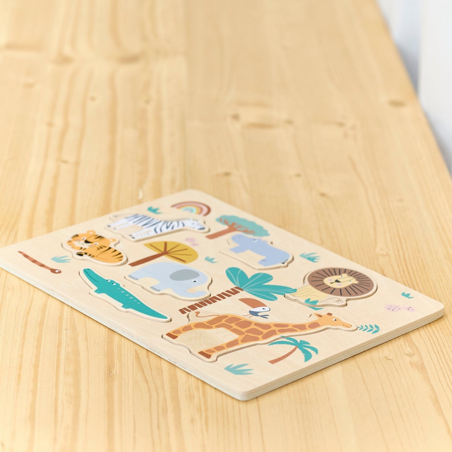 Holzpuzzle Safaritiere