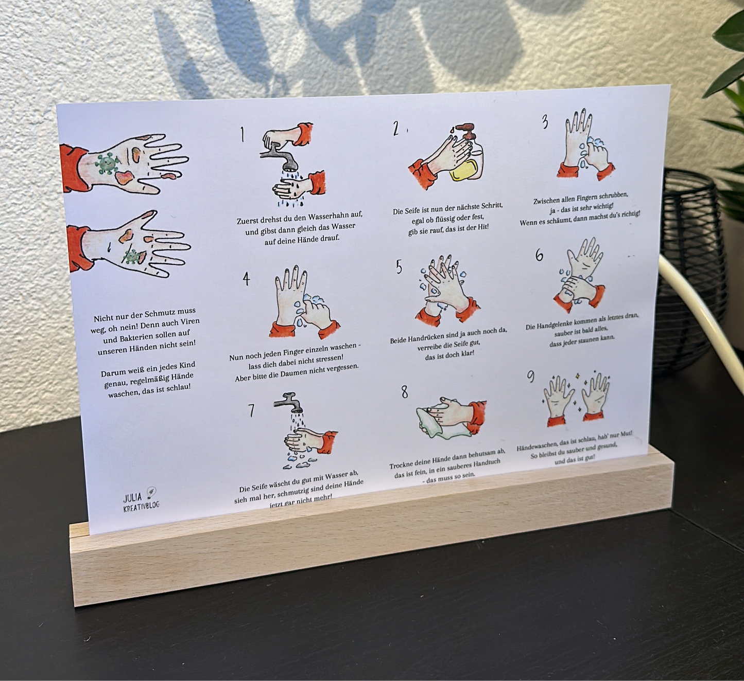 Materialpaket: Hände waschen, montessori-inspiriert