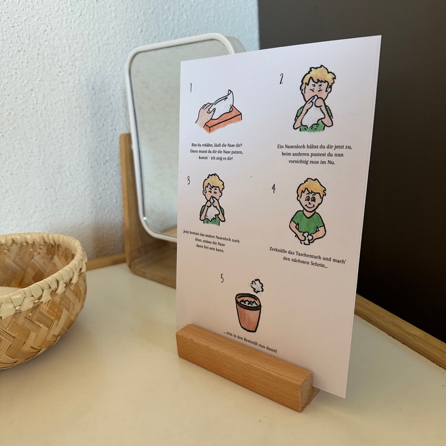 PDF: Nase putzen, montessori-inspiriert