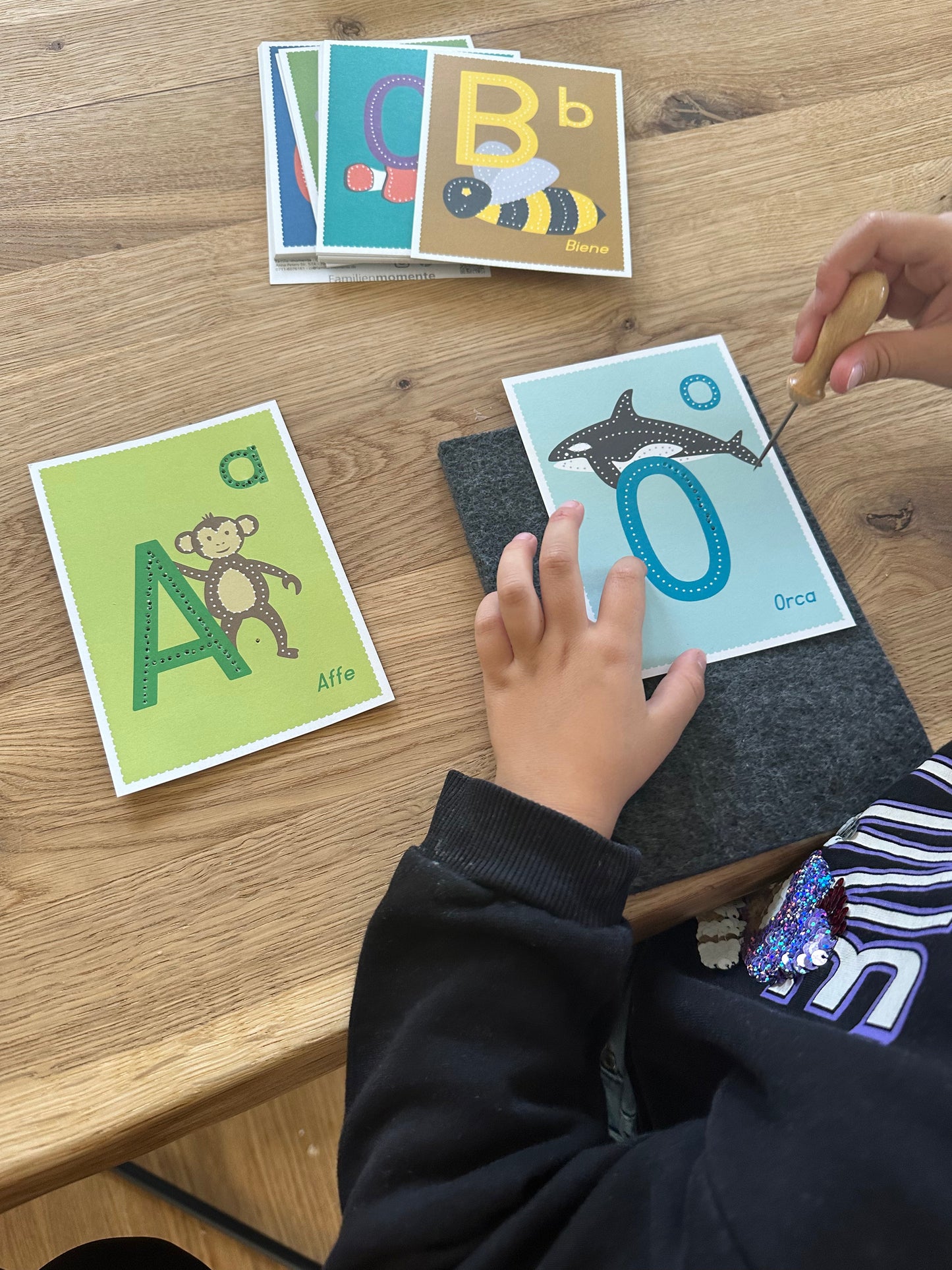 Prickelkartenset - Zahlen solo