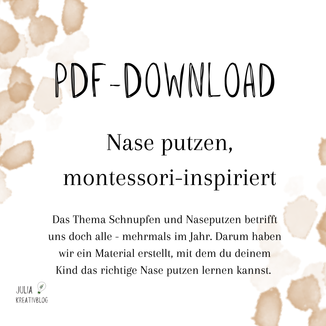 PDF: Nase putzen, montessori-inspiriert