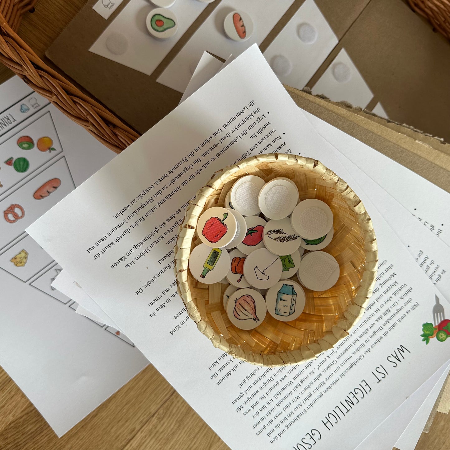 Materialpaket: Lebensmittel Ernährungspyramide - verschiedene Varianten