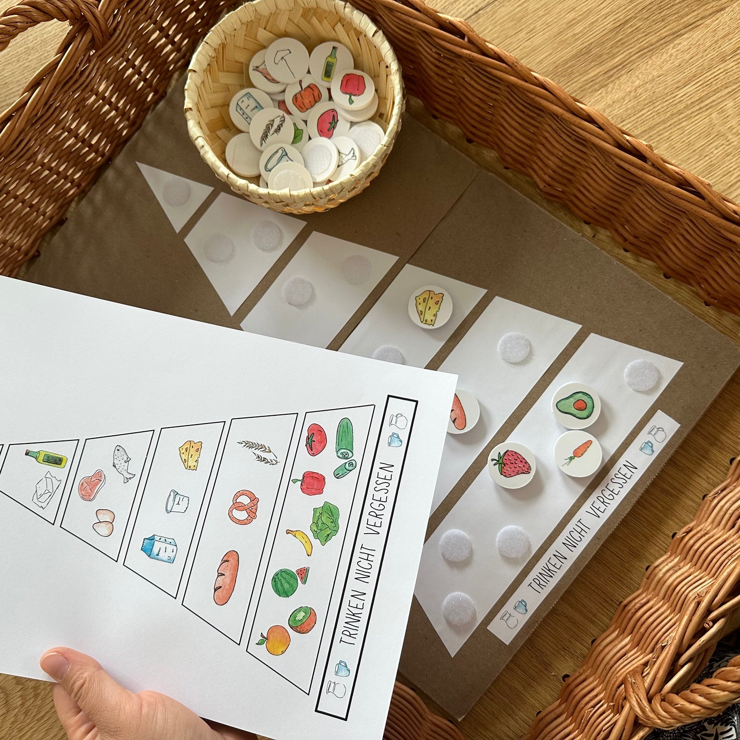 Materialpaket: Lebensmittel Ernährungspyramide - verschiedene Varianten