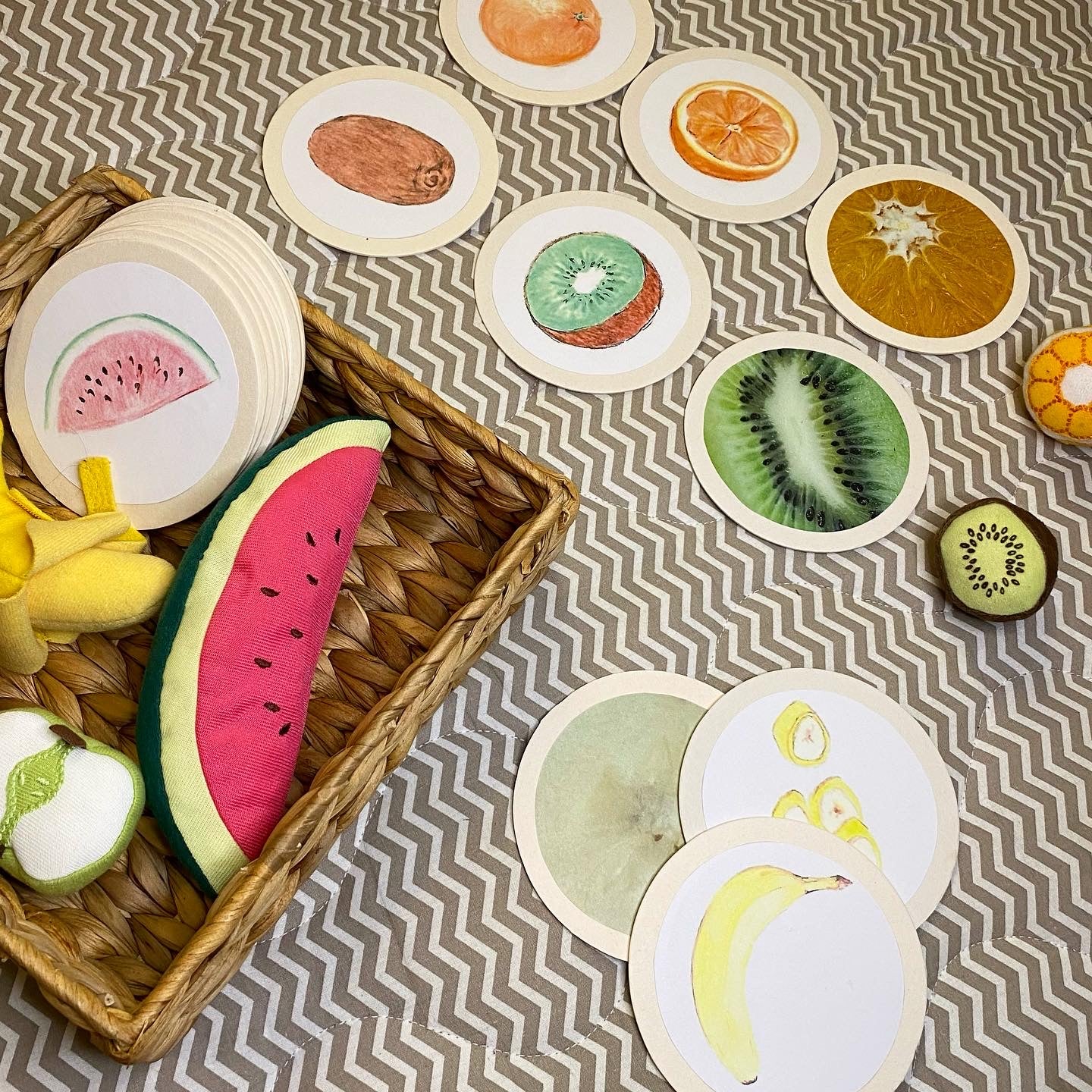Materialpaket: Früchte - kunterbuntes Paket mit vielen Spielideen