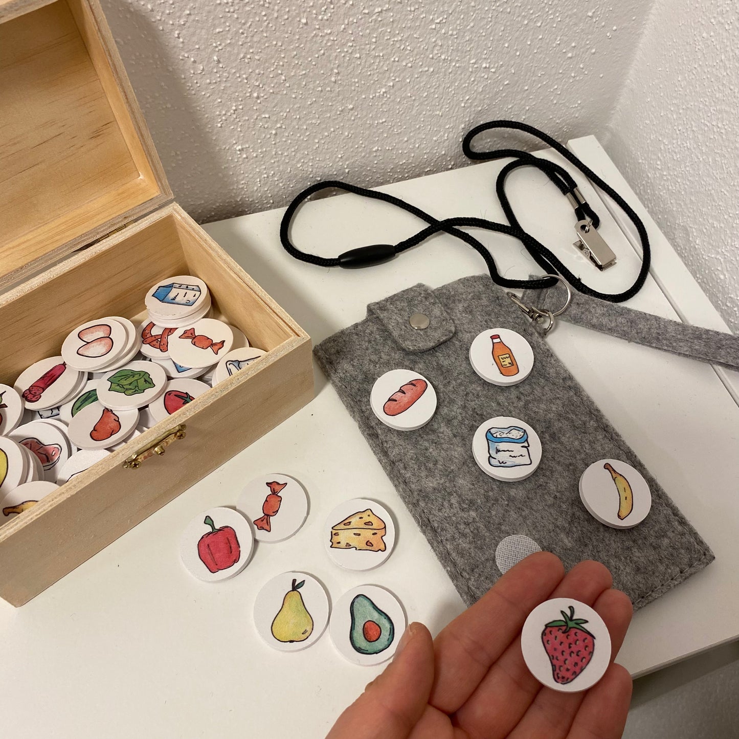Materialpaket: Familien-Einkaufsliste, montessori-inspiriert