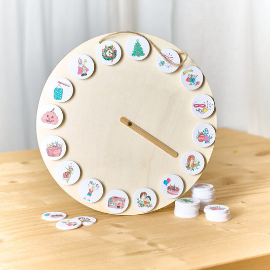 Jahres-Uhr, montessori-inspiriert