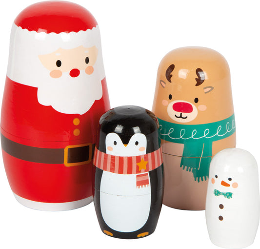 Matroschka, weihnachtliche Figuren, montessori-inspiriert