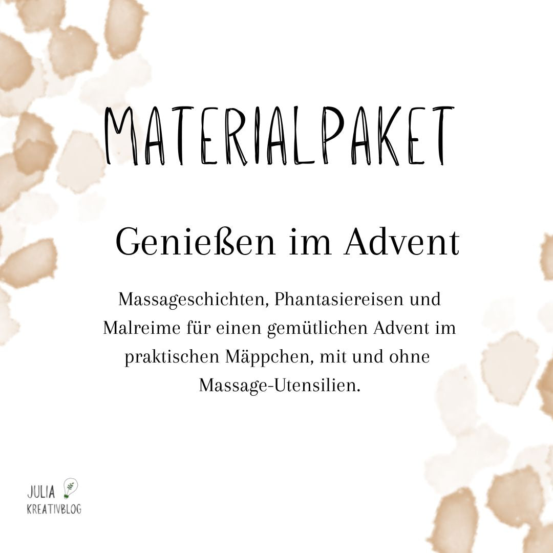 Materialpaket: "Genineßen im Advent"