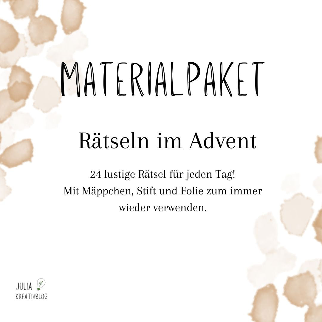 Materialpaket: Rätseln im Advent