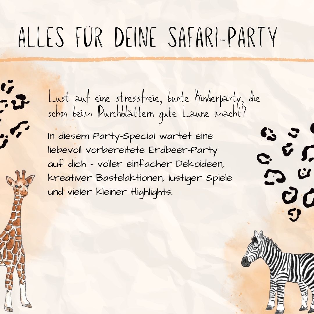 PDF: Alles für eure Safari-Party
