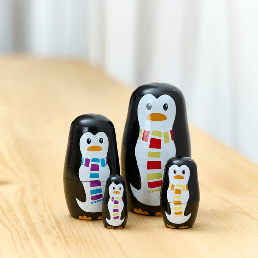 Matroschka, Pinguin, montessori-inspiriert
