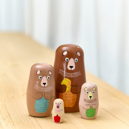 Matroschka, Bärenfamilie, montessori-inspiriert