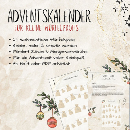 Adventskalender für kleine Würfelprofis