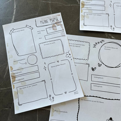 Gratis Download: Steckbrief Mama, Papa, Opa und Oma
