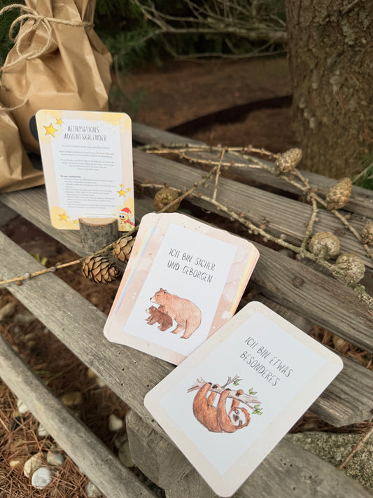 Adventskalender für mehr Achtsamkeit (24 Affirmationskarten)