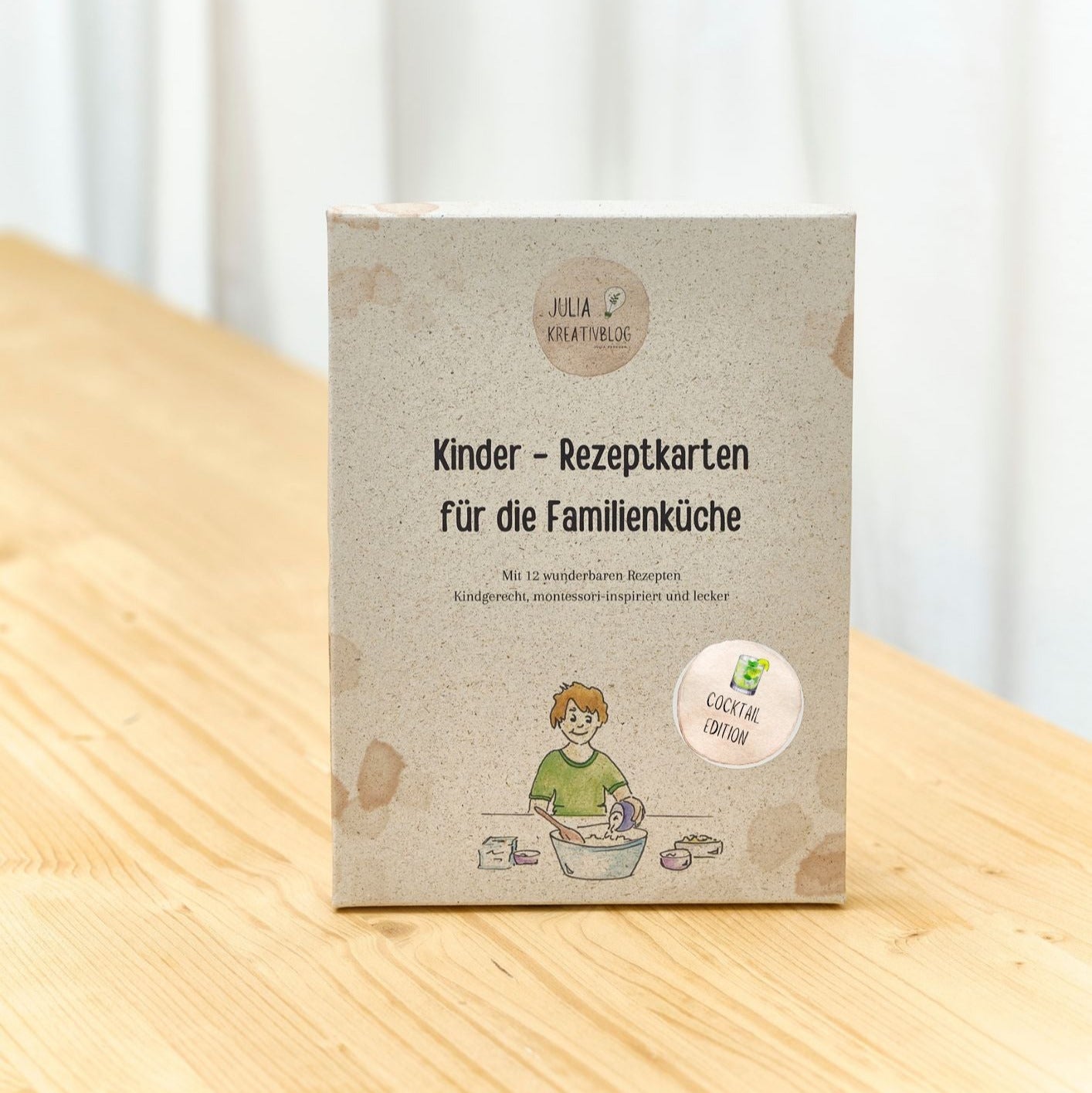 Kinder-Rezeptkarten, verschiedene Varianten