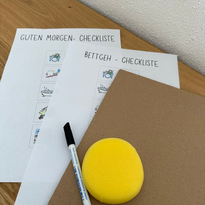 PDF: Checkliste Morgen und Abend / Routinen