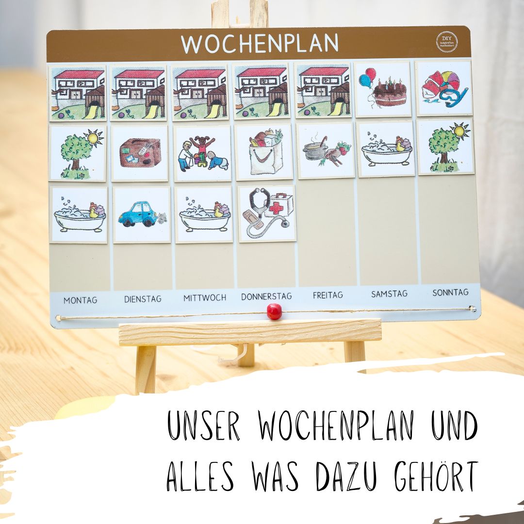 Unser Wochenplan: verschiedene Varianten