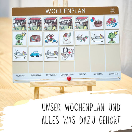 Unser Wochenplan: verschiedene Varianten