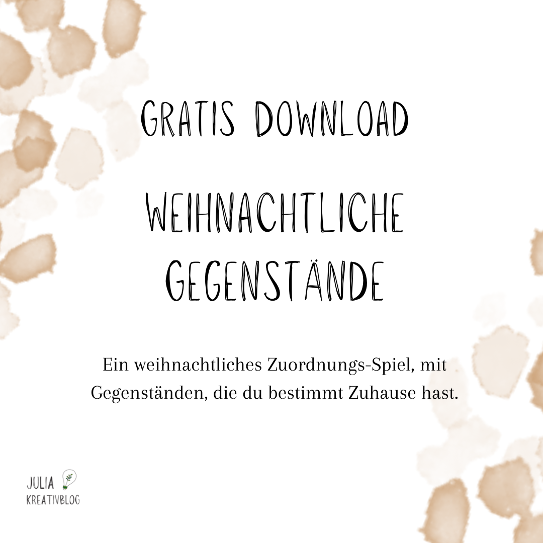 PDF: Gratis Download "Weihnachtliche Gegenstände"
