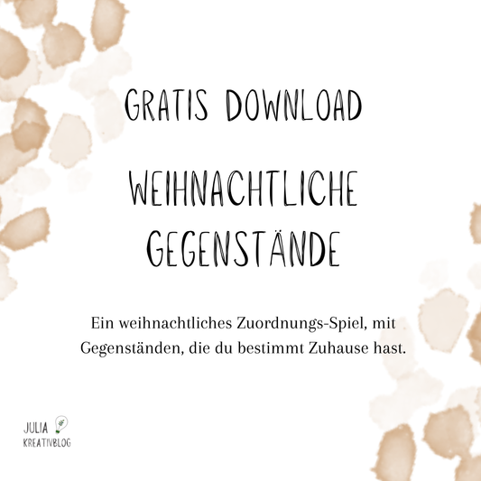 PDF: Gratis Download "Weihnachtliche Gegenstände"