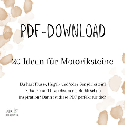 PDF: Motoriksteine -  Meine 20 Spielideen für DICH