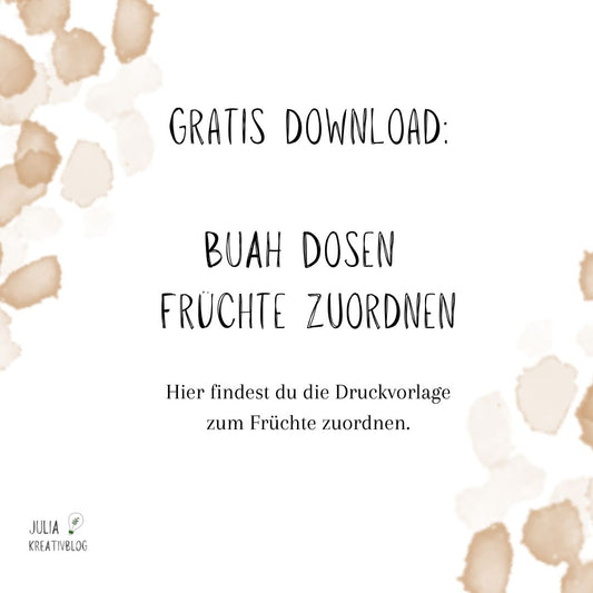 PDF: Gratis Download "BUAH Dosen Früchte zuordnen"