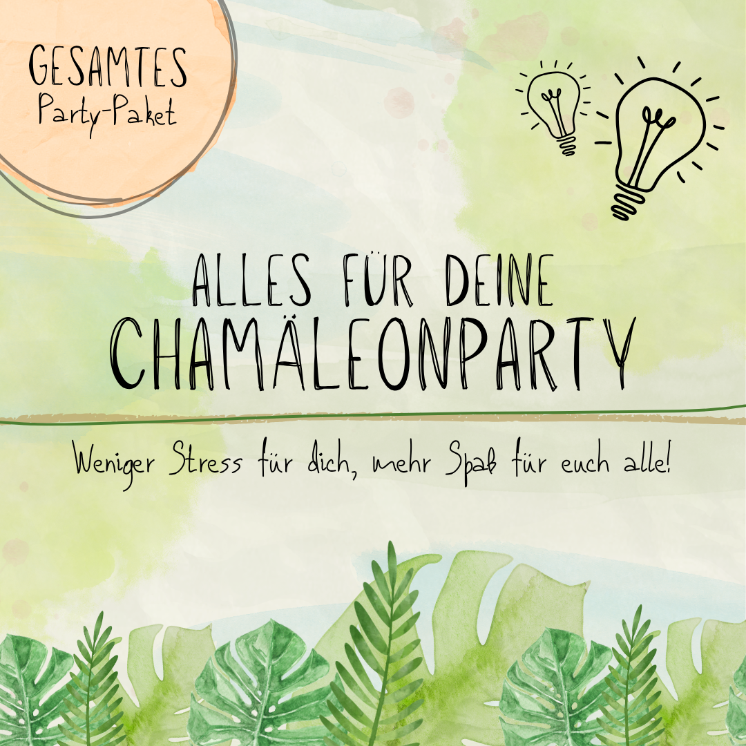 PDF: Alles für eine kunterbunte Chamäleon-Party
