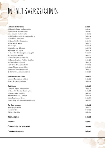 Workbook Special Edition "Spielen, Basteln, Weihnachtszeit" - verschiedene Versionen