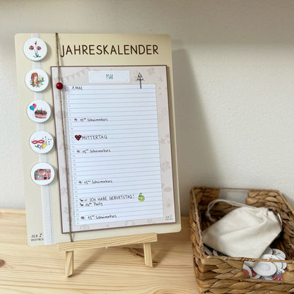 Materialpaket: Jahreskalender für Kinder, montessori-inspiriert