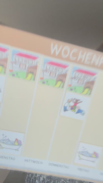 Materialpaket: Wochenplan, montessori-inspiriert